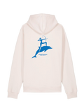 Diana On Dolphin Vintage White Hoodie