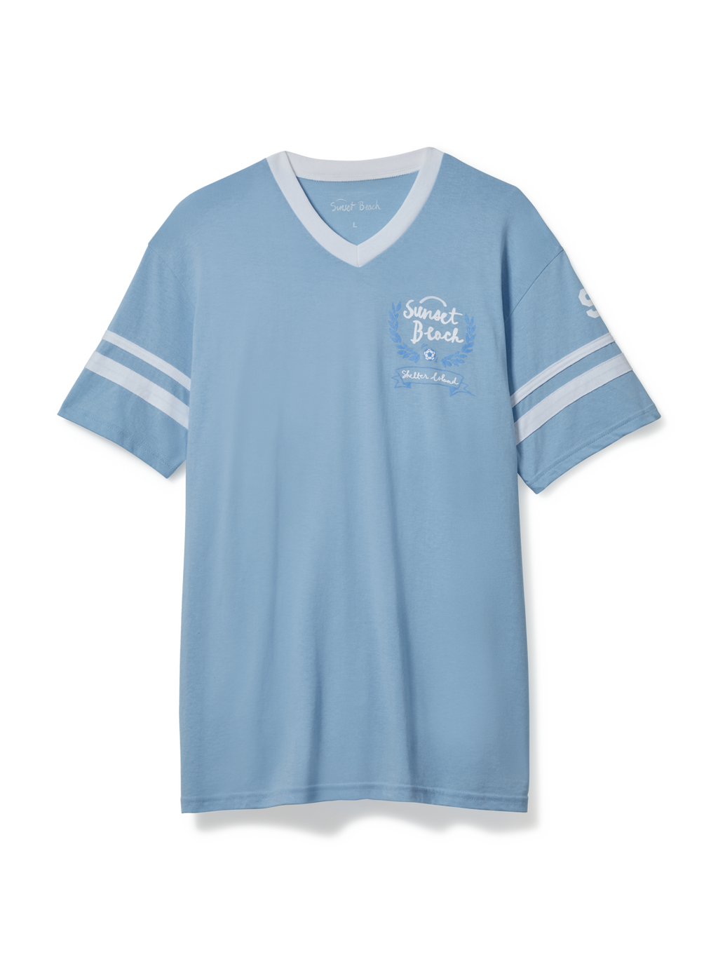 Sunset Beach Light Blue Soccer Jersey