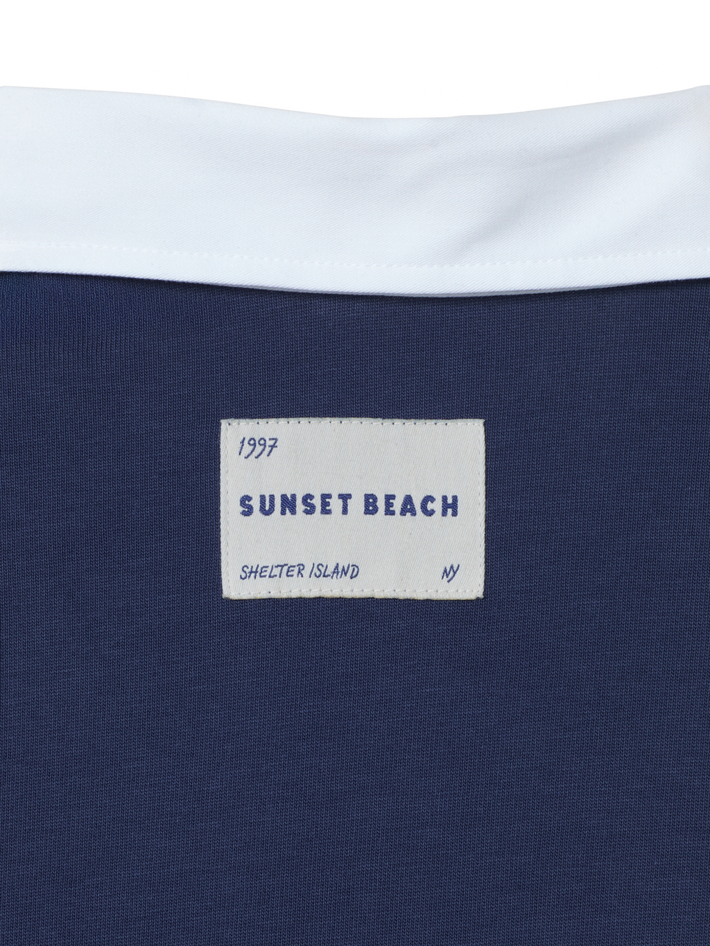 Crest Navy Long Sleeve Polo
