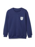 Crest Patch Navy Crewneck