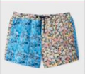 SWIMSHORT FLORAL POOL BLUE