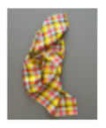 HEAD SCARF TAN/RED