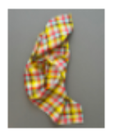 HEAD SCARF TAN/RED